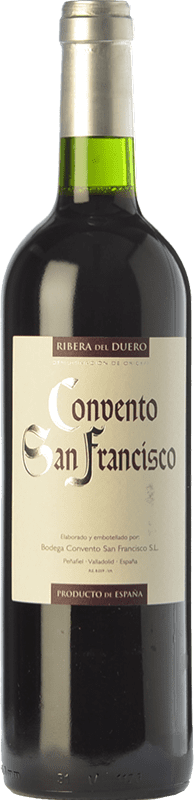 13,95 € Free Shipping | Red wine Convento San Francisco Aged D.O. Ribera del Duero Castilla y León Spain Tempranillo, Merlot Bottle 75 cl