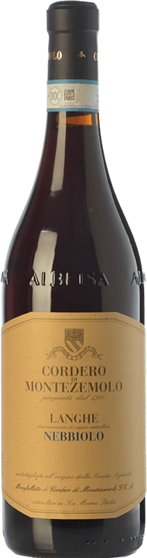 29,95 € Spedizione Gratuita | Vino rosso Cordero di Montezemolo D.O.C. Langhe Piemonte Italia Nebbiolo Bottiglia 75 cl
