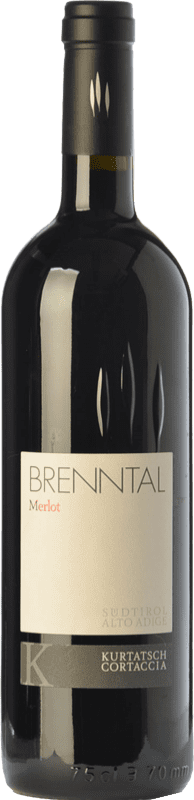 45,95 € Бесплатная доставка | Красное вино Cortaccia Brenntal D.O.C. Alto Adige Трентино-Альто-Адидже Италия Merlot — Мерло Бутылка 75 cl