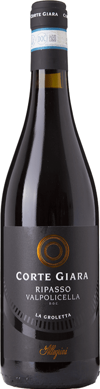 14,95 € Free Shipping | Red wine Corte Giara La Groletta D.O.C. Valpolicella Ripasso Veneto Italy Corvina, Rondinella Bottle 75 cl