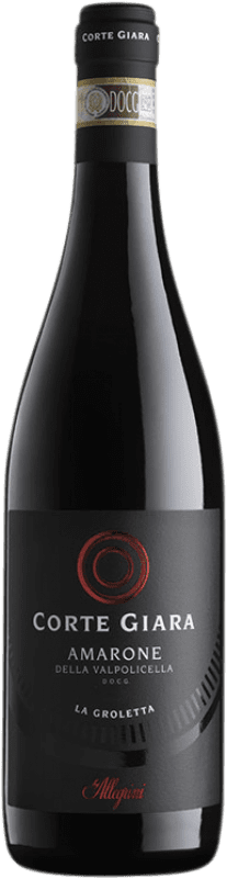 49,95 € Бесплатная доставка | Красное вино Corte Giara La Groletta D.O.C.G. Amarone della Valpolicella Венето Италия Corvina — Корвина, Rondinella — Рондинелла Бутылка 75 cl