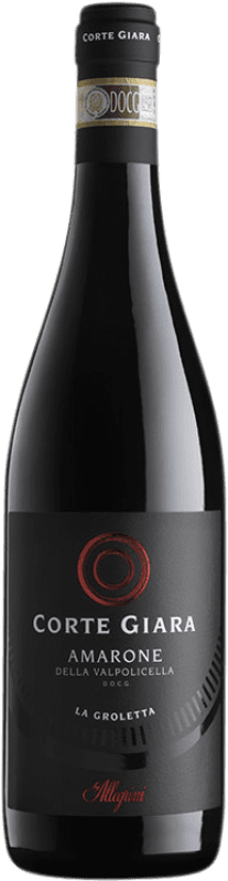 16,95 € Envoi gratuit | Vin rouge Corte Giara La Groletta D.O.C.G. Amarone della Valpolicella Vénétie Italie Corvina, Rondinella Bouteille 75 cl