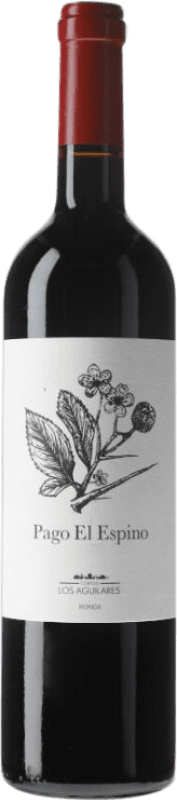 27,95 € Free Shipping | Red Wine Los Aguilares Pago El Espino Crianza — Aged D.O. Sierras de Málaga Andalusia Spain Tempranillo, Merlot, Petit Verdot Bottle 75 cl