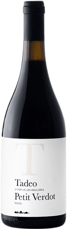 49,95 € Free Shipping | Red wine Los Aguilares Tadeo de los Aguilares Aged D.O. Sierras de Málaga Andalusia Spain Syrah, Petit Verdot Bottle 75 cl