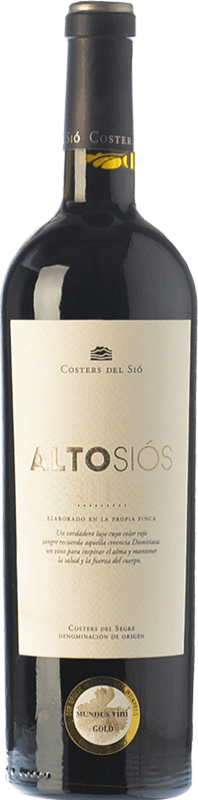 18,95 € Kostenloser Versand | Rotwein Costers del Sió Alto Siós Crianza — Kurze Fassreifung D.O. Costers del Segre Katalonien Spanien Tempranillo, Syrah, Garnacha — Grenache Flasche 75 cl