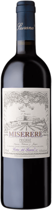 113,95 € Free Shipping | Red wine Costers del Siurana Miserere Aged D.O.Ca. Priorat Catalonia Spain Merlot, Syrah, Grenache, Cabernet Sauvignon, Carignan Bottle 75 cl