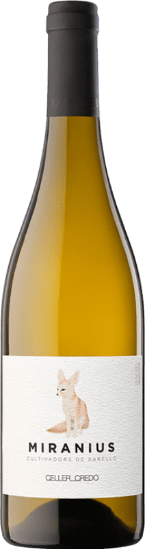 14,95 € Envio grátis | Vinho Branco Credo Miranius D.O. Penedès Catalunha Espanha Macabeo, Xarel·lo Eco — Biológico 75 cl