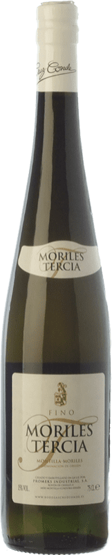 15,95 € Kostenloser Versand | Verstärkter Wein Cruz Conde Fino Moriles Tercia D.O. Montilla-Moriles Andalusien Spanien Pedro Ximénez Flasche 75 cl