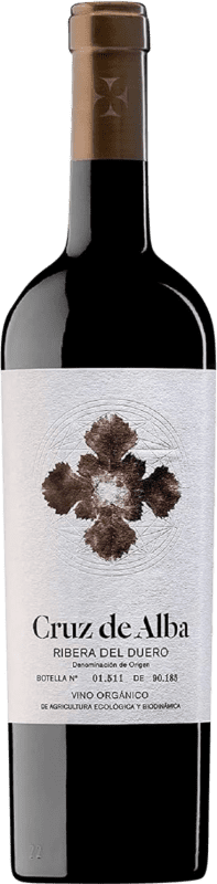 24,95 € 送料無料 | 赤ワイン Cruz de Alba 高齢者 D.O. Ribera del Duero カスティーリャ・イ・レオン スペイン Tempranillo ボトル 75 cl