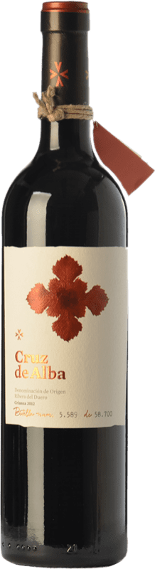 24,95 € Spedizione Gratuita | Vino rosso Cruz de Alba Crianza D.O. Ribera del Duero Castilla y León Spagna Tempranillo Bottiglia 75 cl