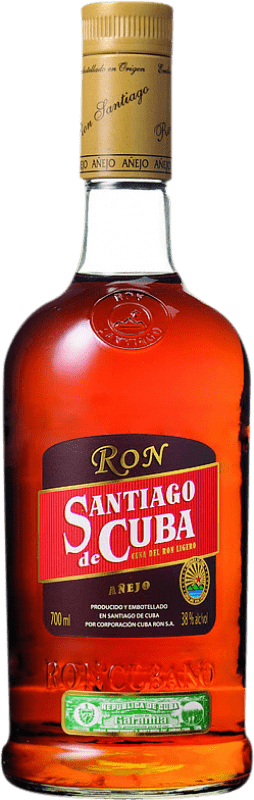 14,95 € Envío gratis | Ron Cuba Ron Santiago de Añejo Cuba Botella 70 cl