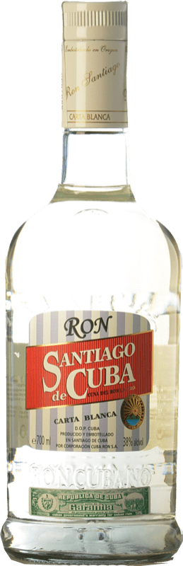 16,95 € 送料無料 | ラム Cuba Ron Santiago de Carta Blanca キューバ ボトル 70 cl
