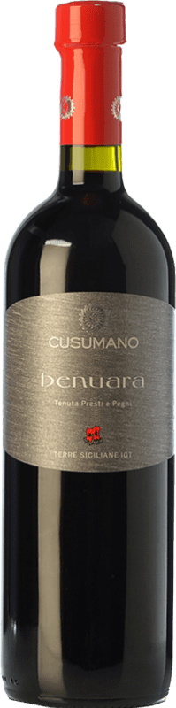 12,95 € Free Shipping | Red wine Cusumano Benuara I.G.T. Terre Siciliane Sicily Italy Syrah, Nero d'Avola Bottle 75 cl