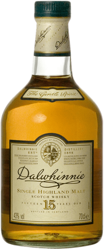 58,95 € Spedizione Gratuita | Whisky Single Malt Dalwhinnie Highlands Regno Unito 15 Anni Bottiglia 70 cl