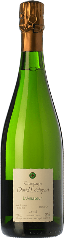 4 272,95 € 免费送货 | 白起泡酒 David Léclapart L'Amateur 年轻的 A.O.C. Champagne 香槟酒 法国 Chardonnay 瓶子 75 cl
