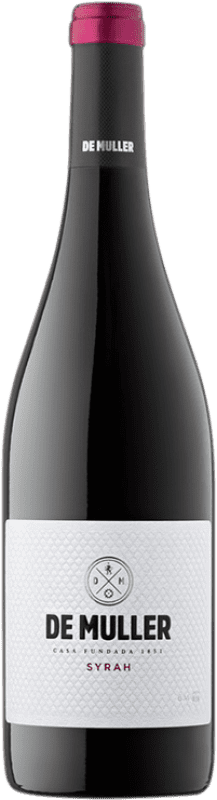 12,95 € Spedizione Gratuita | Vino Rosso De Muller Giovane D.O. Tarragona Catalogna Spagna Syrah 75 cl