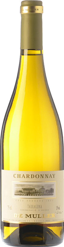 13,95 € Spedizione Gratuita | Vino Bianco De Muller Crianza — Invecchiato in Botte D.O. Tarragona Catalogna Spagna Chardonnay 75 cl