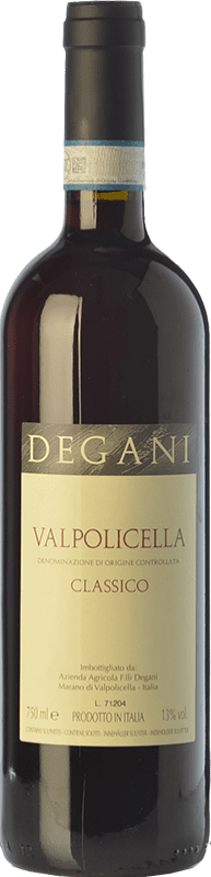 10,95 € Envoi gratuit | Vin Rouge Degani Classique D.O.C. Valpolicella Vénétie Italie Corvina, Rondinella, Corvinone Bouteille 75 cl