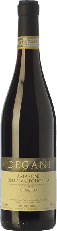 29,95 € Envoi gratuit | Vin rouge Degani D.O.C.G. Amarone della Valpolicella Vénétie Italie Corvina, Rondinella, Molinara, Oseleta Bouteille 75 cl