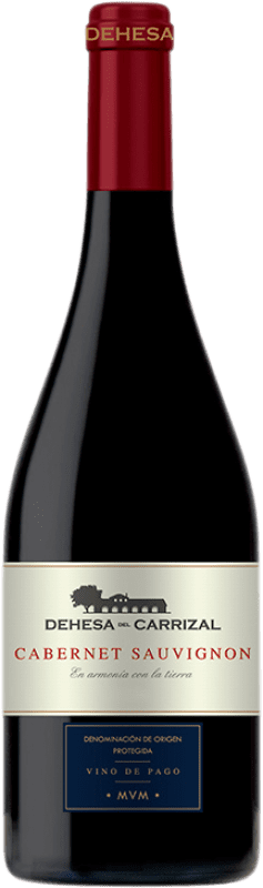 22,95 € Envío gratis | Vino tinto Dehesa del Carrizal Crianza D.O.P. Vino de Pago Dehesa del Carrizal Castilla la Mancha España Cabernet Sauvignon Botella 75 cl