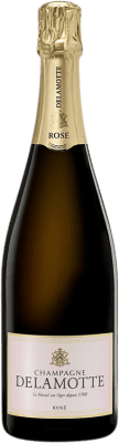 96,95 € Free Shipping | Rosé Sparkling Wine Delamotte Brut Rosé Reserve — Aged A.O.C. Champagne Champagne France Pinot Noir, Chardonnay Bottle 75 cl