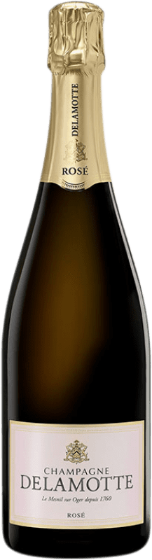 114,95 € Spedizione Gratuita | Spumante rosato Delamotte Rosé Brut Riserva A.O.C. Champagne champagne Francia Pinot Nero, Chardonnay Bottiglia 75 cl