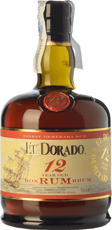 43,95 € 送料無料 | ラム Demerara El Dorado ガイアナ 12 年 ボトル 70 cl