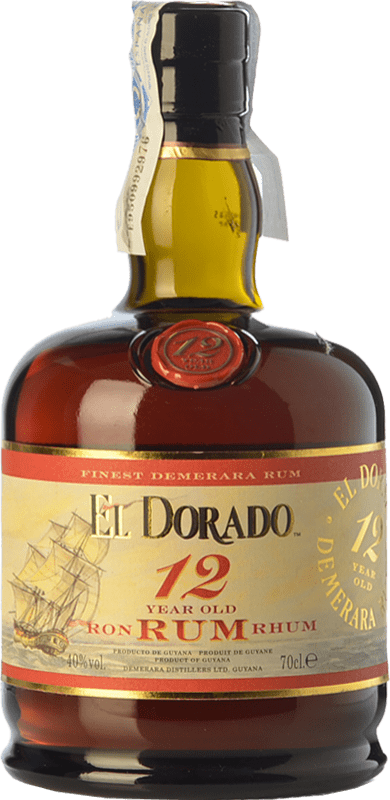 45,95 € Free Shipping | Rum Demerara El Dorado Guyana 12 Years Bottle 70 cl