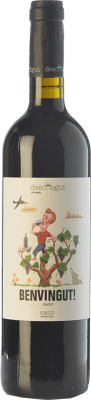 8,95 € Spedizione Gratuita | Vino rosso Can Descregut Benvingut Giovane D.O. Penedès Catalogna Spagna Merlot Bottiglia 75 cl