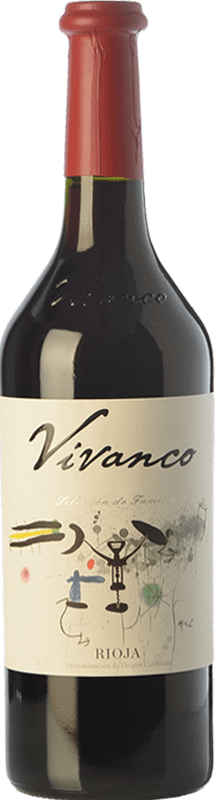12,95 € Envio grátis | Vinho tinto Vivanco Crianza D.O.Ca. Rioja La Rioja Espanha Tempranillo Garrafa 75 cl