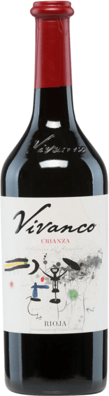 11,95 € 免费送货 | 红葡萄酒 Vivanco Crianza — 陈酿 D.O.Ca. Rioja 拉里奥哈 西班牙 Tempranillo — 丹魄 75 cl
