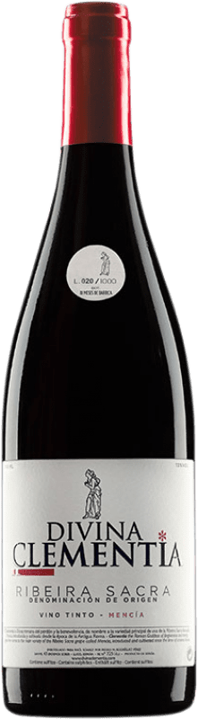 22,95 € Free Shipping | Red wine Divina Clementia Joven D.O. Ribeira Sacra Galicia Spain Mencía, Grenache Tintorera Bottle 75 cl