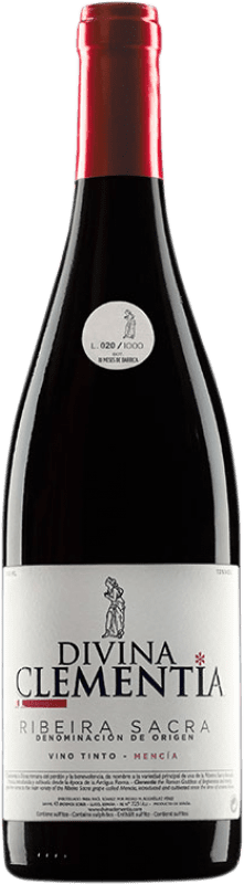 22,95 € Free Shipping | Red wine Divina Clementia Young D.O. Ribeira Sacra Galicia Spain Mencía, Grenache Tintorera Bottle 75 cl