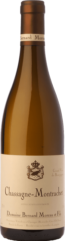 39,95 € Free Shipping | White wine Bernard Moreau Chassagne-Montrachet Aged A.O.C. Bourgogne Burgundy France Chardonnay Bottle 75 cl