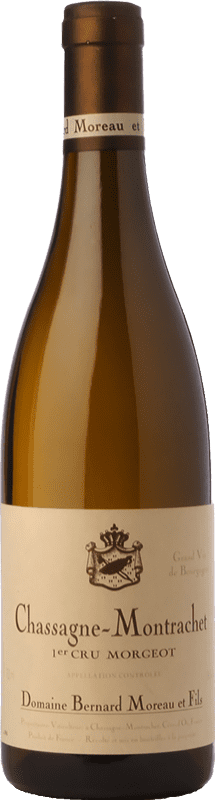 65,95 € 免费送货 | 白酒 Bernard Moreau Chassagne-Montrachet 1 Cru Morgeot 岁 A.O.C. Bourgogne 勃艮第 法国 Chardonnay 瓶子 75 cl