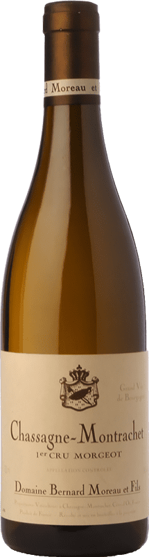 65,95 € Spedizione Gratuita | Vino bianco Bernard Moreau Chassagne-Montrachet 1 Cru Morgeot Crianza A.O.C. Bourgogne Borgogna Francia Chardonnay Bottiglia 75 cl