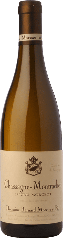 68,95 € 免费送货 | 白葡萄酒 Bernard Moreau Morgeot 1er Premier Cru Crianza — 陈酿 A.O.C. Chassagne-Montrachet 勃艮第 法国 Chardonnay — 莎当妮 75 cl