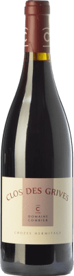 46,95 € Free Shipping | Red wine Combier Clos des Grives Rouge Aged A.O.C. Crozes-Hermitage Rhône France Syrah Bottle 75 cl
