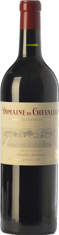 106,95 € Бесплатная доставка | Красное вино Domaine de Chevalier Crianza — Крианса A.O.C. Pessac-Léognan Бордо Франция Merlot — Мерло, Cabernet Sauvignon — Каберне Совиньон, Cabernet Franc — Каберне Фран, Petit Verdot Бутылка 75 cl