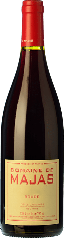 13,95 € Kostenloser Versand | Rotwein Majas Rouge Jung I.G.P. Vin de Pays Côtes Catalanes Languedoc-Roussillon Frankreich Grenache, Carignan Flasche 75 cl