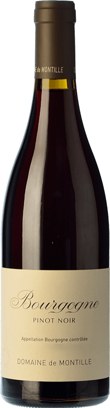 36,95 € 免费送货 | 红酒 Montille Rouge 岁 A.O.C. Bourgogne 勃艮第 法国 Pinot Black 瓶子 75 cl