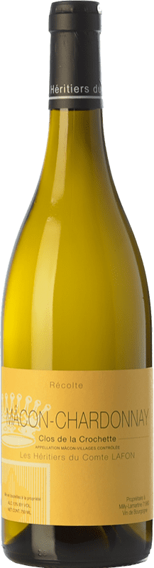 46,95 € Envio grátis | Vinho branco Comtes Lafon Les Héritiers Clos de La Crochette A.O.C. Mâcon Borgonha França Chardonnay Garrafa 75 cl