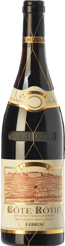 587,95 € 免费送货 | 红酒 E. Guigal La Mouline 预订 A.O.C. Côte-Rôtie 罗纳 法国 Syrah, Viognier 瓶子 75 cl