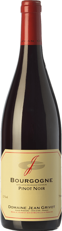 45,95 € Free Shipping | Red wine Jean Grivot Aged A.O.C. Bourgogne Burgundy France Pinot Black Bottle 75 cl