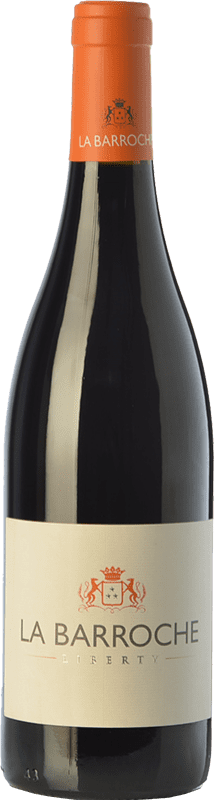23,95 € Spedizione Gratuita | Vino rosso Domaine La Barroche Liberty Crianza A.O.C. Châteauneuf-du-Pape Rhône Francia Syrah, Grenache, Monastrell, Carignan, Cinsault Bottiglia 75 cl