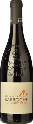 42,95 € 免费送货 | 红酒 La Barroche Signature 岁 A.O.C. Châteauneuf-du-Pape 罗纳 法国 Syrah, Grenache, Monastrell, Cinsault 瓶子 75 cl