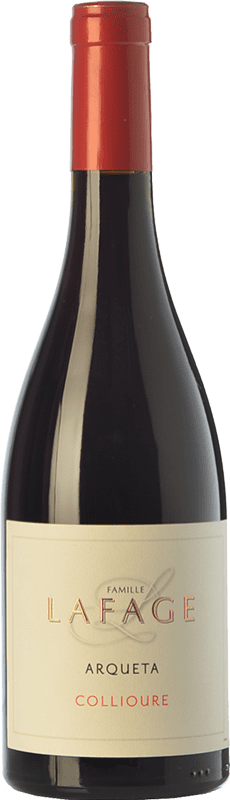 27,95 € Free Shipping | Red wine Domaine Lafage Arqueta Joven A.O.C. Collioure Languedoc-Roussillon France Syrah, Grenache, Carignan, Grenache Grey Bottle 75 cl