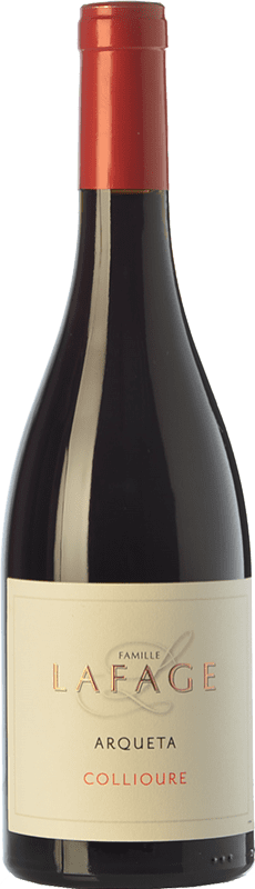 19,95 € Envío gratis | Vino tinto Domaine Lafage Arqueta Joven A.O.C. Collioure Languedoc-Roussillon Francia Syrah, Garnacha, Cariñena, Garnacha Gris Botella 75 cl