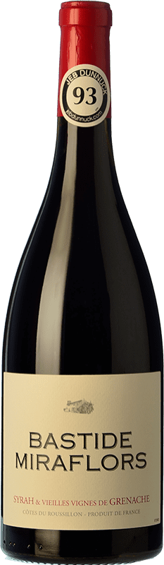 16,95 € Envoi gratuit | Vin Rouge Domaine Lafage Bastide Miraflors Jeune A.O.C. Côtes du Roussillon Languedoc-Roussillon France Syrah, Garnacha — Grenache Bouteille 75 cl