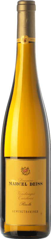 75,95 € Бесплатная доставка | Белое вино Marcel Deiss Vendagnes Tardives A.O.C. Alsace Эльзас Франция Gewürztraminer Eco Эко Био Органический бутылка 75 cl